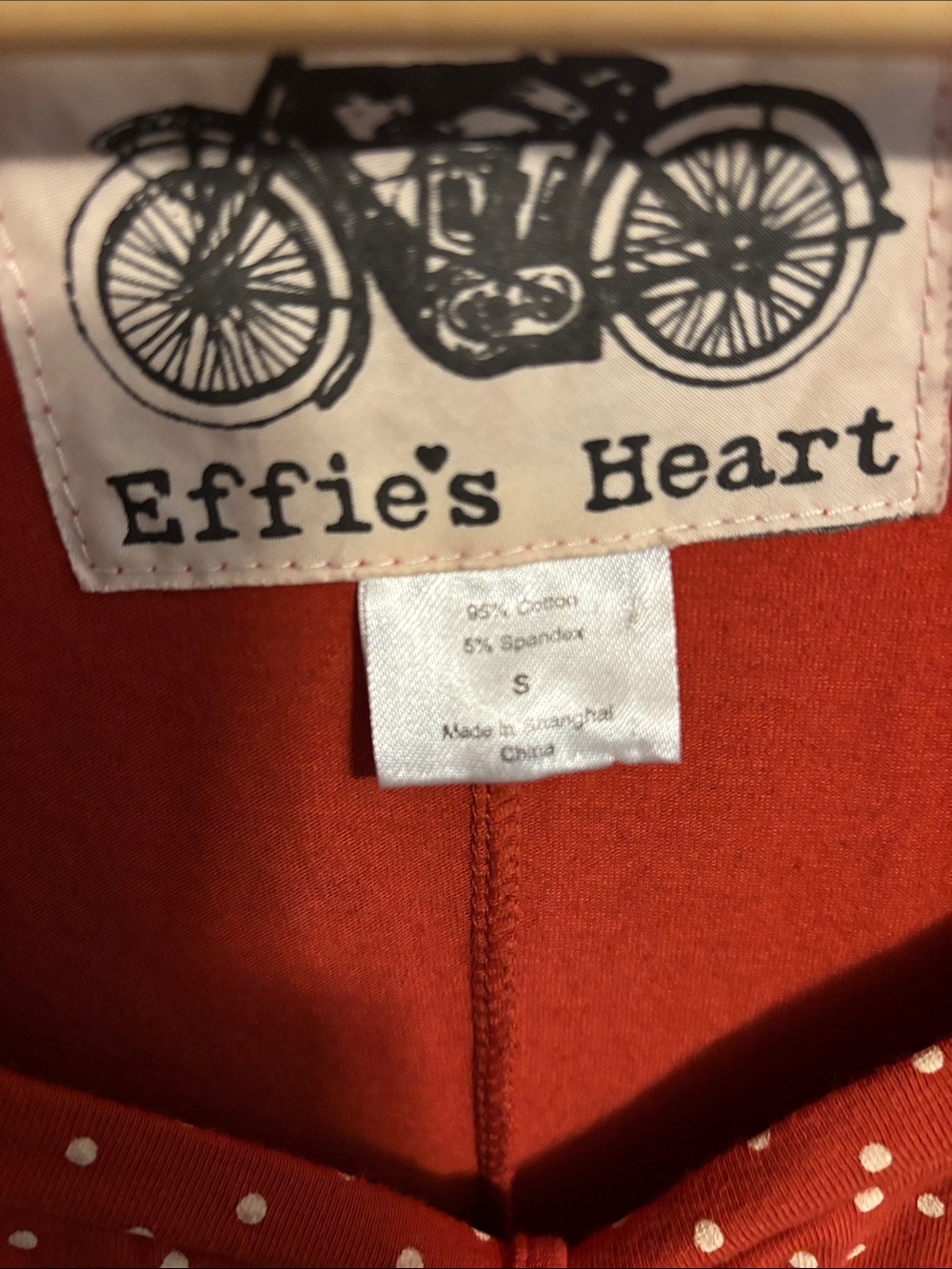 Effie’s Heart Half Sleeve Polka Dot Dress Size Small - Picture 4 of 9
